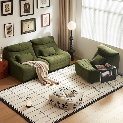 Combination Fabric Sofa Set
